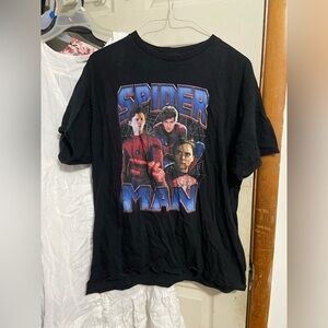 Spider-Man Black Graphic T-Shirt by Ember Cases